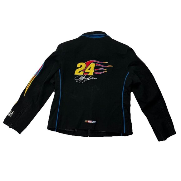 Chase Authentics Mens S Black Jeff Gordon 24 Jacket Flames Henrick Motorsports - Picture 2 of 12